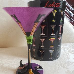 Lolita Handpainted Martini glass